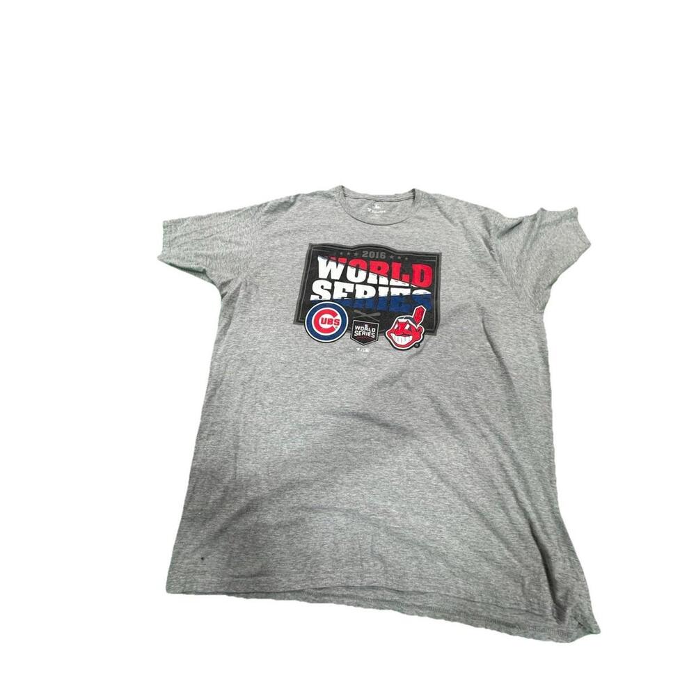 Chicago Cubs Cleveland Indians 2016 World Series T-Shirt Men's Size 2XL